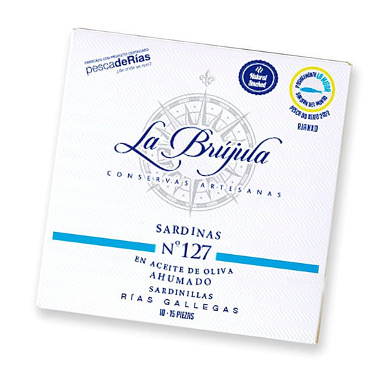 Sardinas do Xeito Nr. 127 in geräuchertem Olivenöl - La Brújala