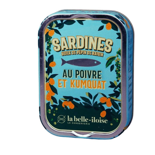Sardine mit grünem Pfeffer und Kumquat in Traubenkernöl - Belle Iloise