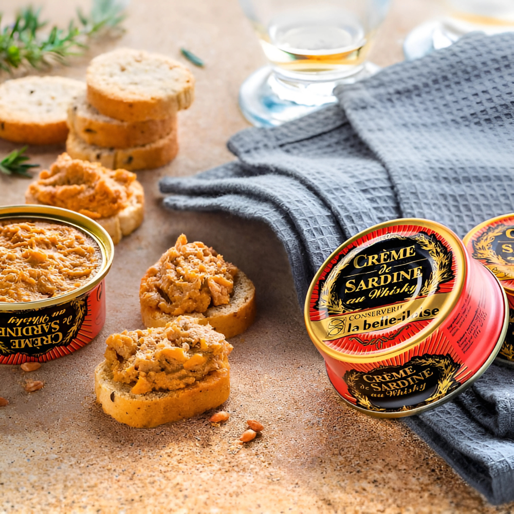 Sardines cream with whiskey