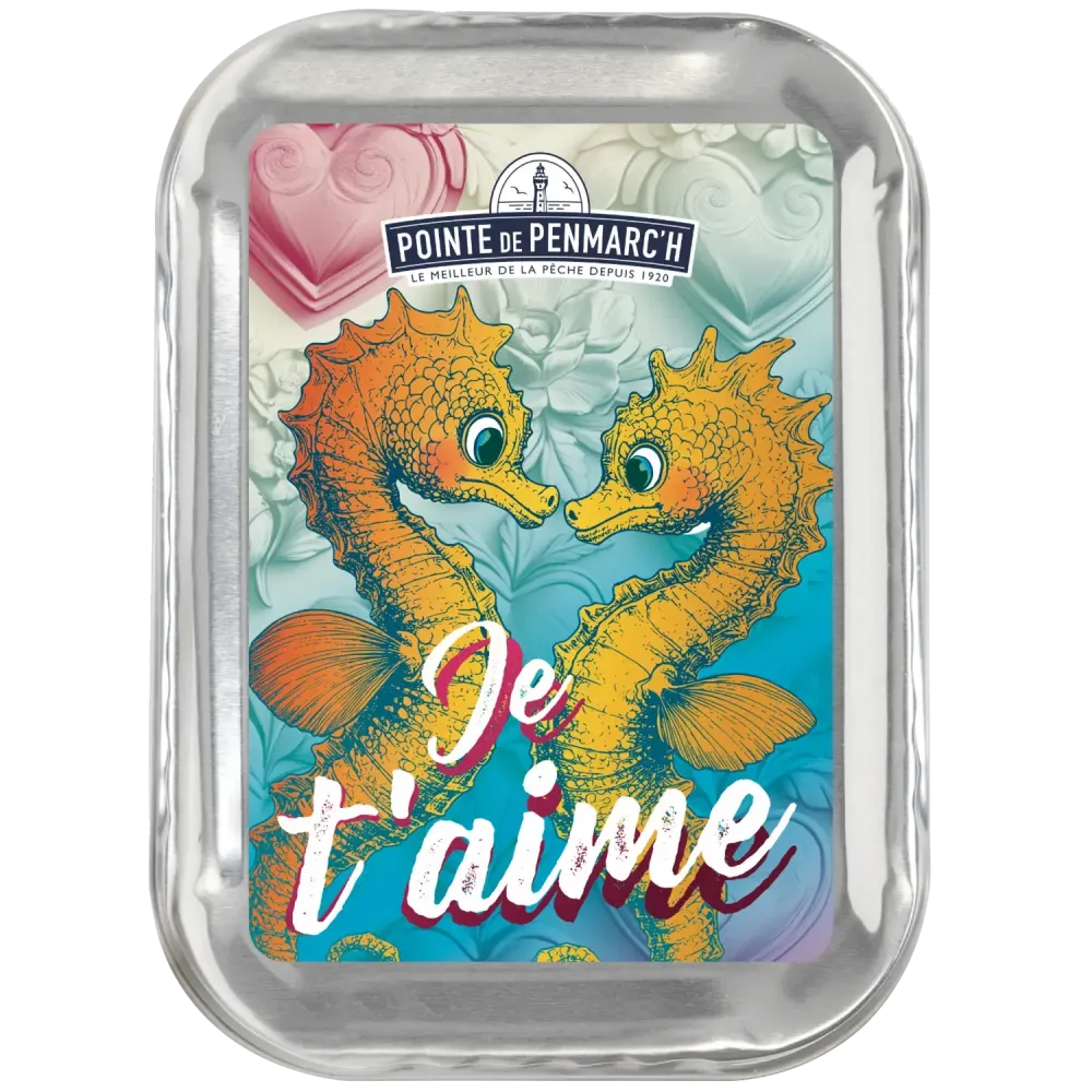 Sardines in extra virgin olive oil "I love you seahorse ❤️"