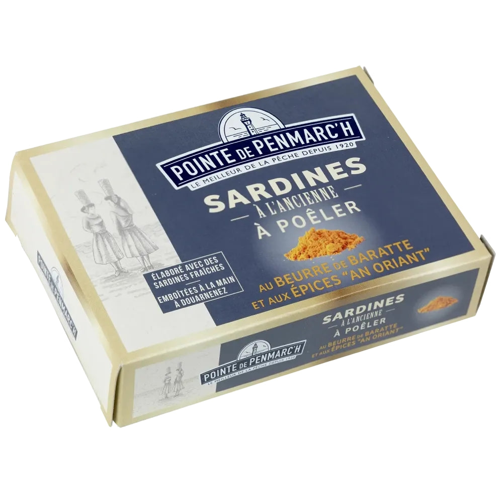 Sardines for frying with Breton butter and oriental spices