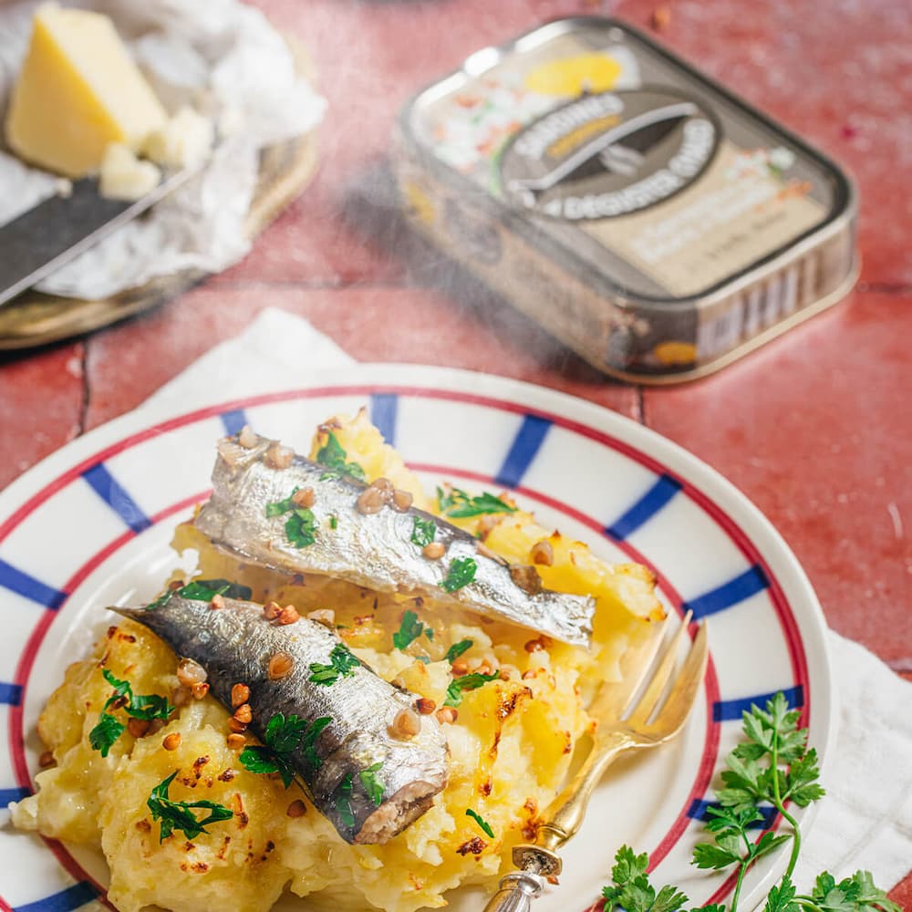 Sardinen in Fassbutter mit Buchweizen Belle Iloise