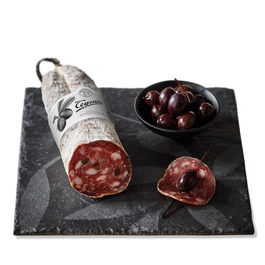 Saucisson d'Ardèche mit Nyons Oliven 200-250g -  Teyssier Salaisons  - Maître Philippe & Filles