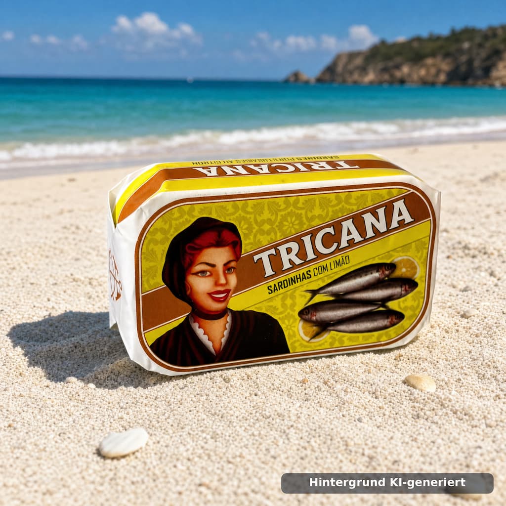 Sardinhas con Limão - Sardinen in Olivenöl mit Zitrone 120g Tricana