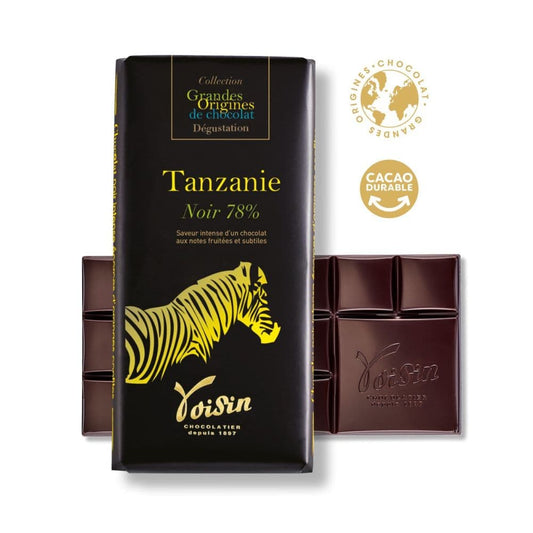 Dunkle Schokolade 78% Kakao, Tanzanie - Voisin Chocolatier
