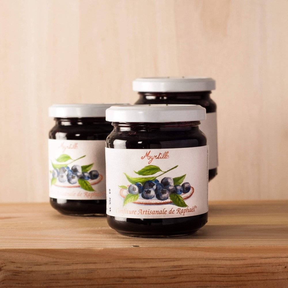 Heidelbeer-Konfitüre-Confitures de Raphaël – Maître Philippe & Filles Heidelbeer-Konfitüre-Confitures de Raphaël – Maître Philippe & Filles