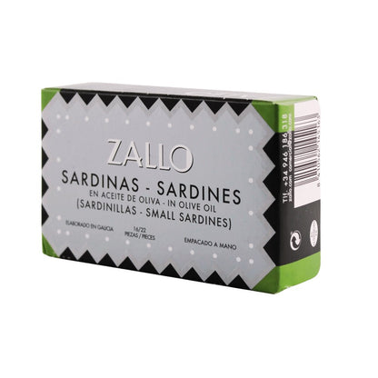 Kleine Sardinen (Sardinillas) aus den Rias Gallegas in Olivenöl -  Zallo Conservas  - Maître Philippe & Filles