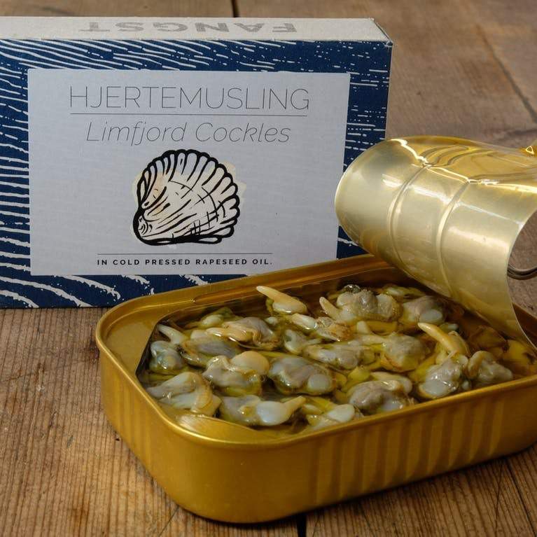Limfjord Herzmuscheln in kaltgepresstem Rapsöl - Fangst.nordic