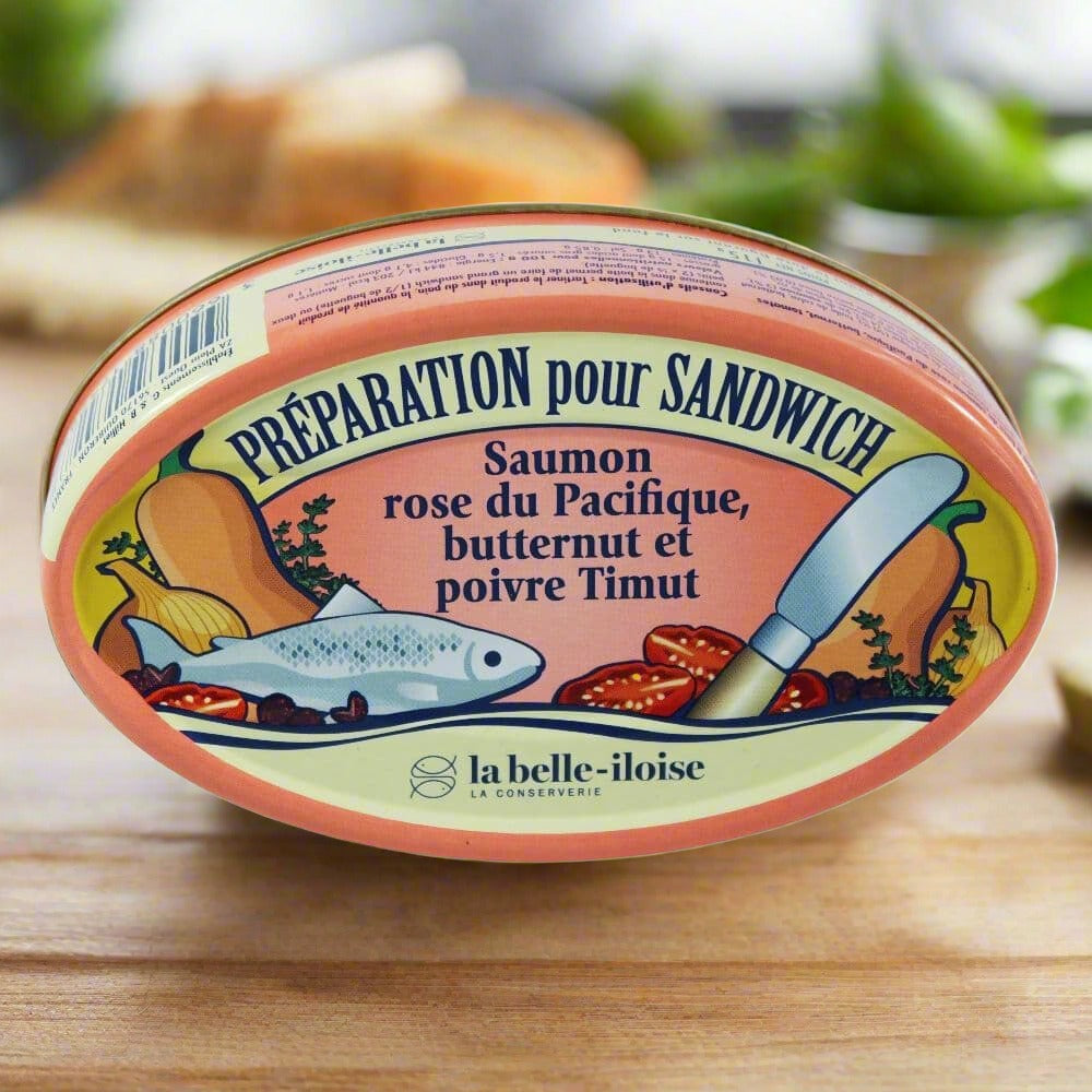 Sandwichcreme mit pazifischer Pink-Lachs, Butternut und Timut-Pfeffer ... Sandwichcreme mit pazifischer Pink-Lachs, Butternut und Timut-Pfeffer ...