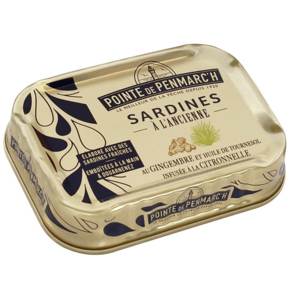 Sardines with ginger and lemongrass in sunflower oil - La Pointe de ... Sardines with ginger and lemongrass in sunflower oil - La Pointe de ...