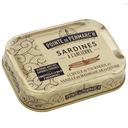 Sardinen mit Madagaskar-Vanilleschote in Sonnenblumenöl - Maître Philippe & Filles - La Pointe de Penmarc'h