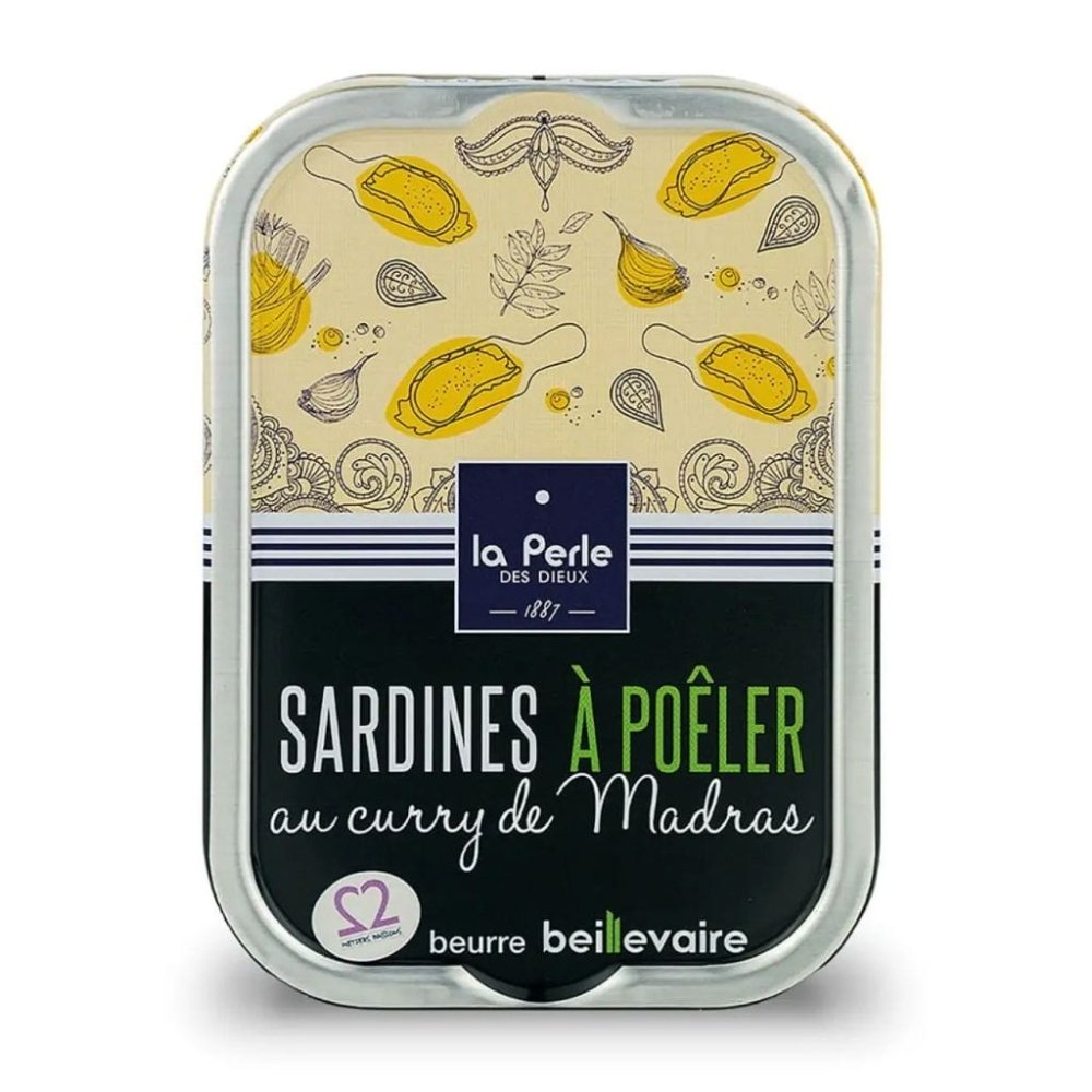 Sardinen zum Braten in Beillevaire Fassbutter mit Curry -  Perle des Dieux  - Maître Philippe & Filles