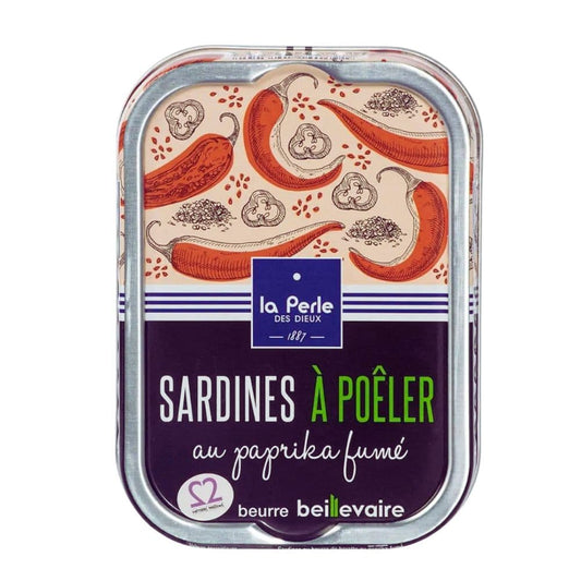 Sardinen zum Braten in Beillevaire-Fassbutter mit geräuchertem Paprika - Perle des Dieux