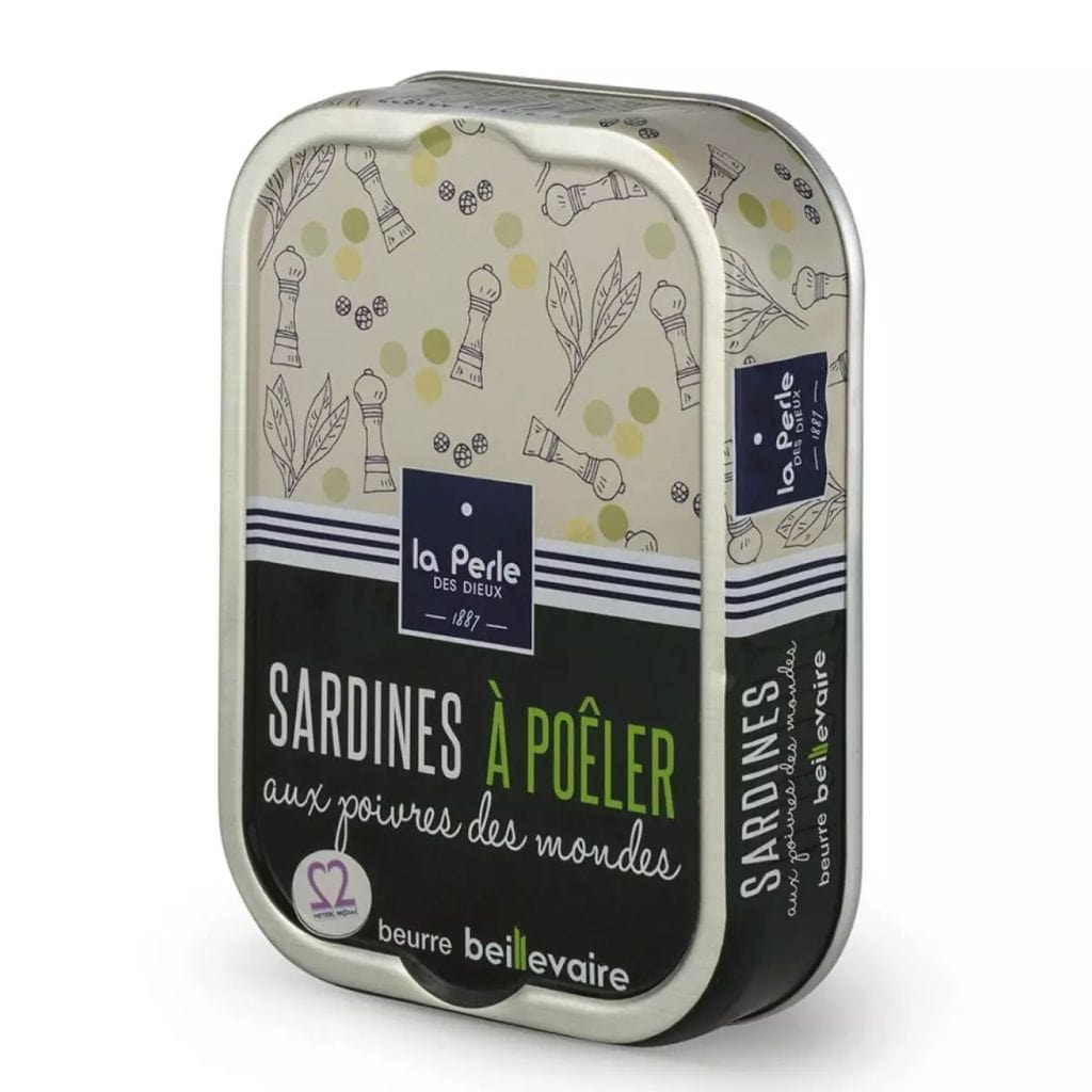Sardinen zum Braten in Beillevaire Fassbutter mit Pfeffer -  Perle des Dieux  - Maître Philippe & Filles