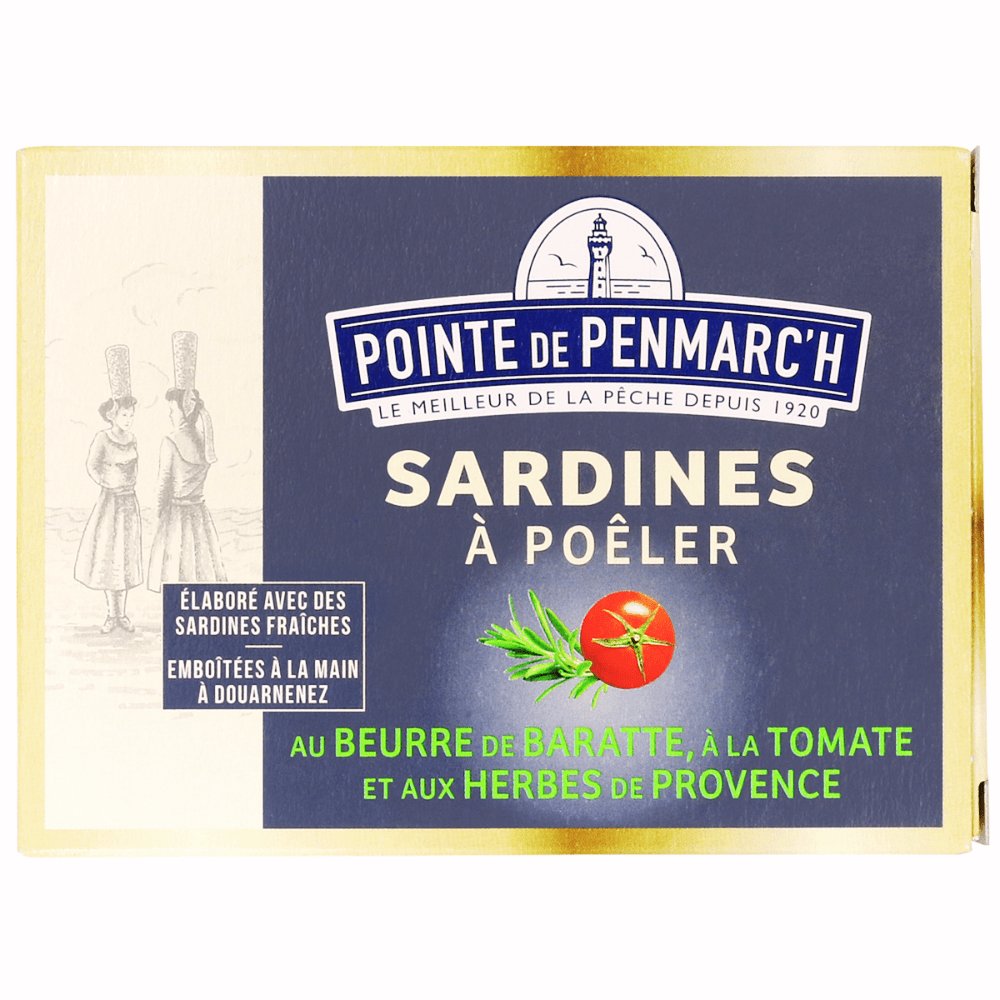 Sardinen zum Braten mit Fassbutter, Tomaten und Kräutern der Provence - La Pointe de Penmarc'h