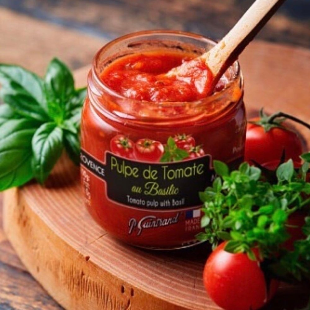 Tomato sauce with fresh basil from Provence - Conserves Guintrand ... Tomato sauce with fresh basil from Provence - Conserves Guintrand ...