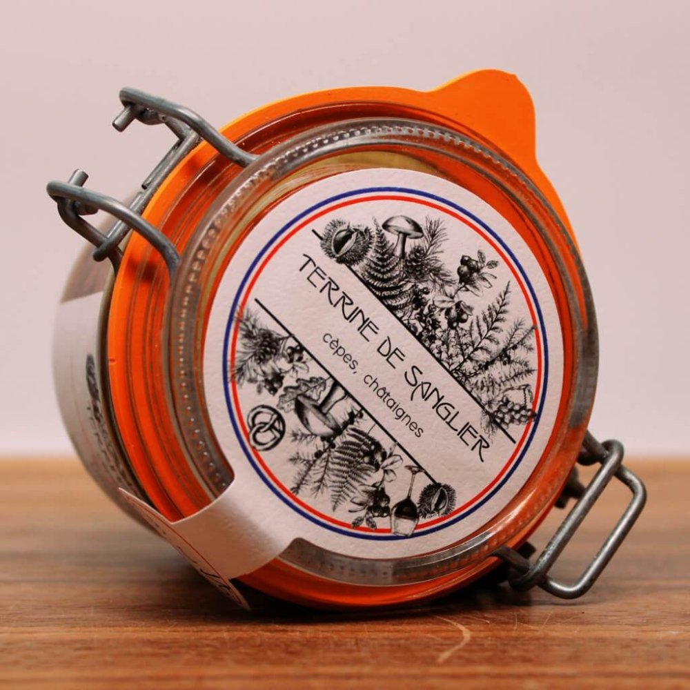 Wild boar terrine with porcini mushrooms and chestnuts 200g – Maître ... Wild boar terrine with porcini mushrooms and chestnuts 200g – Maître ...